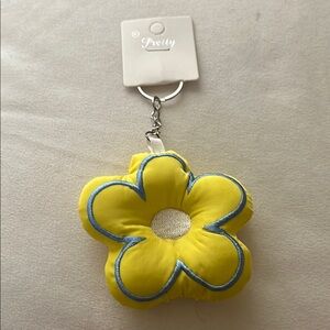 Pretty Yellow and Blue Bag Accessories, keychain NWT